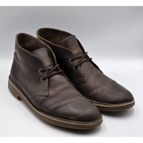 Clarks Bushacre 2 Chukka Boots Mens 12M Brown Leather Lace Up Ankle 15770 main image 8